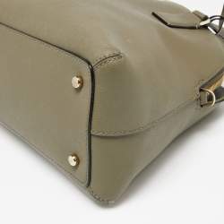 Pre Owned Kate Spade Olive Green Leather Sylvia Dome Satchel