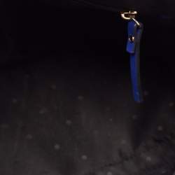 Pre Owned Kate Spade Blue Laser Cut Leather Satchel 