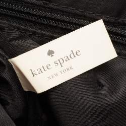 Pre Owned Kate Spade Blue Laser Cut Leather Satchel 