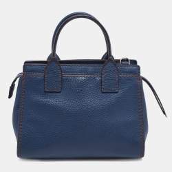 Pre Owned Kate Spade Blue Leather Dunne Lane Tote
