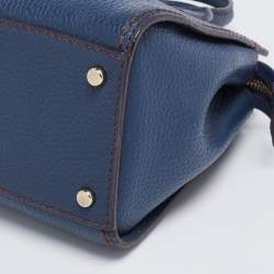 Pre Owned Kate Spade Blue Leather Dunne Lane Tote