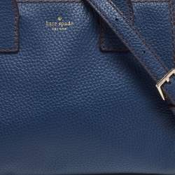 Pre Owned Kate Spade Blue Leather Dunne Lane Tote