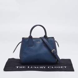 Pre Owned Kate Spade Blue Leather Dunne Lane Tote