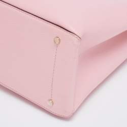 Pre Owned Kate Spade Pink Leather Medium Eva Tote