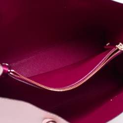 Pre Owned Kate Spade Pink Leather Medium Eva Tote