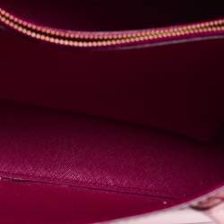 Pre Owned Kate Spade Pink Leather Medium Eva Tote