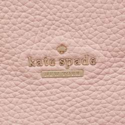 Pre Owned Kate Spade Pink Leather Holden Street Lanie Tote