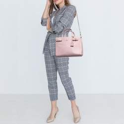 Pre Owned Kate Spade Pink Leather Holden Street Lanie Tote