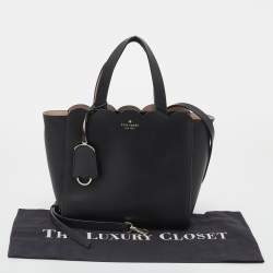 Pre Owned Kate Spade Black Leather Magnolia Street Tote