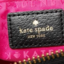 Pre Owned Kate Spade Black Leather Wellesley Rachelle Satchel