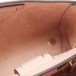 Pre Owned Kate Spade Multicolor Snakeskin Embossed Leather Small Fleur Top Handle Bag