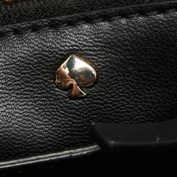 Pre Owned Kate Spade Burgundy Leather And Suede Hayes Street Satchel