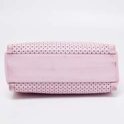 Pre Owned Kate Spade Light Pink Laser Cut Leather Milton Lane Lanie Tote