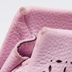 Pre Owned Kate Spade Light Pink Laser Cut Leather Milton Lane Lanie Tote