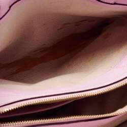 Pre Owned Kate Spade Light Pink Laser Cut Leather Milton Lane Lanie Tote