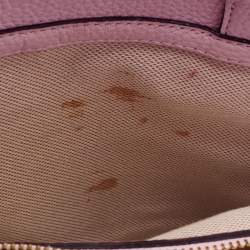 Pre Owned Kate Spade Light Pink Laser Cut Leather Milton Lane Lanie Tote