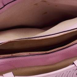 Pre Owned Kate Spade Light Pink Laser Cut Leather Milton Lane Lanie Tote