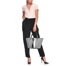 Pre Owned Kate Spade Black/White Coated Canvas Margareta Penn Place Tote