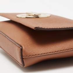 Pre Owned Kate Spade Brown Leather Flap Sally Crossbody Bag