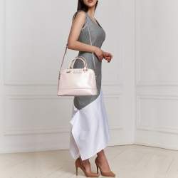 Pre Owned Kate Spade Light Beige Leather Wellesley Rachelle Satchel