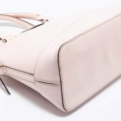 Pre Owned Kate Spade Light Beige Leather Wellesley Rachelle Satchel