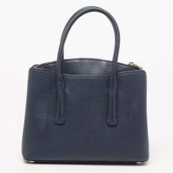 Pre Owned Kate Spade Blue Leather Margaux Satchel