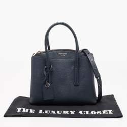 Pre Owned Kate Spade Blue Leather Margaux Satchel