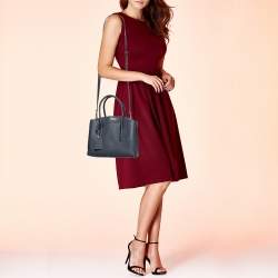 Pre Owned Kate Spade Blue Leather Margaux Satchel