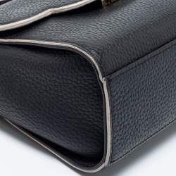 Pre Owned Kate Spade Black Leather Makayla Mini Top Handle Bag