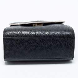 Pre Owned Kate Spade Black Leather Makayla Mini Top Handle Bag