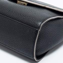 Pre Owned Kate Spade Black Leather Makayla Mini Top Handle Bag