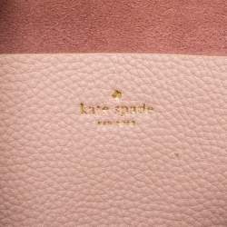 Pre Owned Kate Spade Light Pink Leather Pershing Street Ava Crossbody Bag