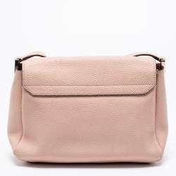 Pre Owned Kate Spade Light Pink Leather Pershing Street Ava Crossbody Bag