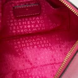 Pre Owned Kate Spade Fuchsia Leather Crossbody Bag