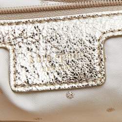 Pre Owned Kate Spade Metallic Gold Quilted Leather Maryanne Tote