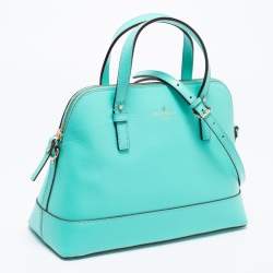 Pre Owned Kate Spade Mint Green Leather Cedar Street Maise Satchel 