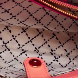 Pre Owned Kate Spade Coral Orange Leather Cove Street Airel Tote