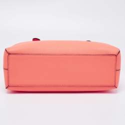 Pre Owned Kate Spade Coral Orange Leather Cove Street Airel Tote