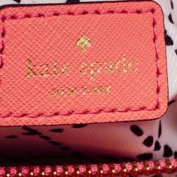 Pre Owned Kate Spade Coral Orange Leather Cove Street Airel Tote