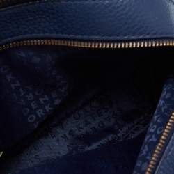 Pre Owned Kate Spade Blue Leather Double Zip Camera Bag