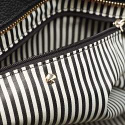 Pre Owned Kate Spade Black Leather Small Jackson Street Hayden Tote