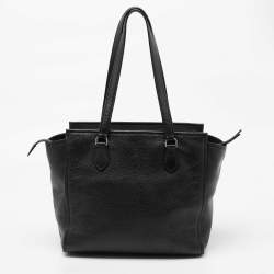 Pre Owned Kate Spade Black Leather Small Jackson Street Hayden Tote