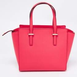 Pre Owned Kate Spade Coral Red Leather Cedar Street Hayden Tote