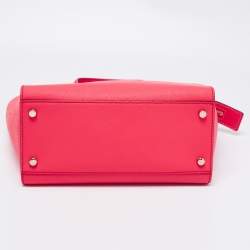 Pre Owned Kate Spade Coral Red Leather Cedar Street Hayden Tote