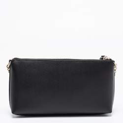 Pre Owned Kate Spade Black Leather Sawyer Street Declan Shoulder Bag