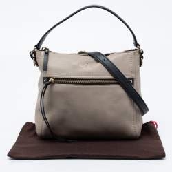 Kate Spade Grey/Black Leather Top Handle Bag