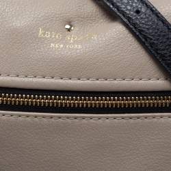 Kate Spade Grey/Black Leather Top Handle Bag