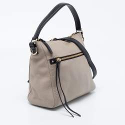 Kate Spade Grey/Black Leather Top Handle Bag
