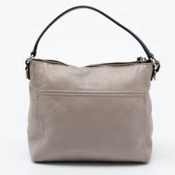 Kate Spade Grey/Black Leather Top Handle Bag