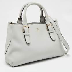 Pre Owned Kate Spade Grey Leather Tote
